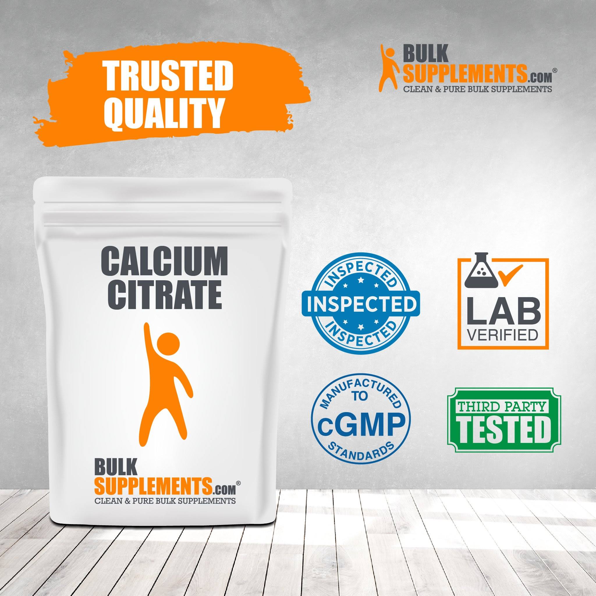 Pure Calcium Citrate Powder by BulkSupplements, 5 kg A31100
