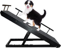 Rampaw Adjustable Pet Ramp for Small Dogs and Cats - for Couch or Bed with Paw Non Slip Traction Mat, Adjustable Height from 12 to 24 in - Sturdy, with Safety Side Rails, Dog Training Manual (Black)