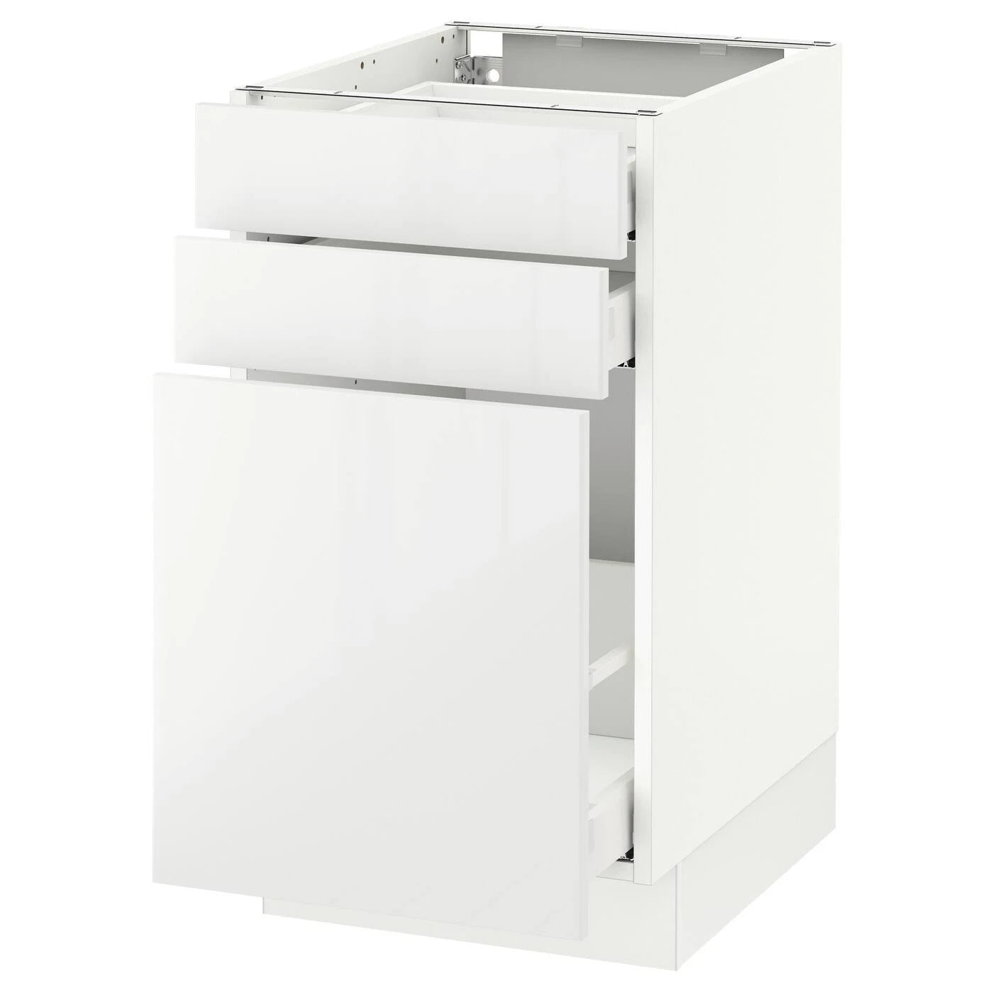 IKEA - SEKTION Base cabinet/p-out storage/2 Drawer, White Maximera/Ringhult White, 18x24x30 19034142
