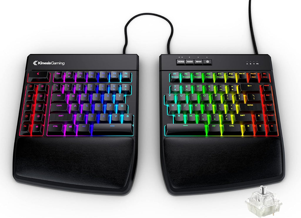 KINESIS Gaming Freestyle Edge RGB Split Mechanical Keyboard C310797