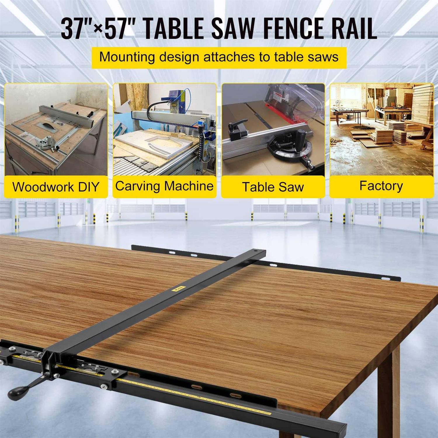 VEVOR Table Saw Fence System 57×57 T2768
