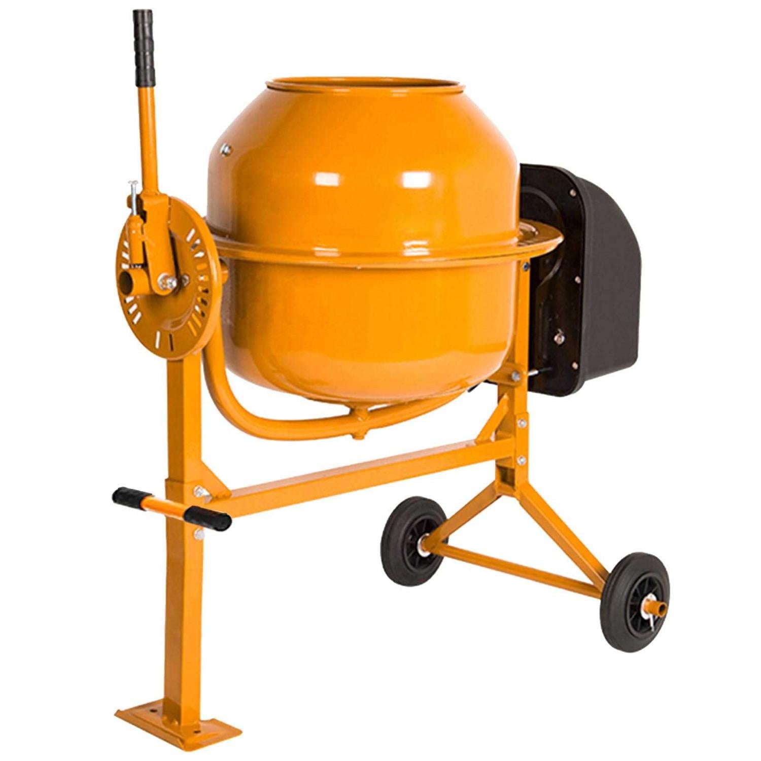 5-star Generic Portable 42 Cu Ft Concrete Cement Mixer 1/2 Hp Electric Mixer Machine with Wheel &amp; 120L Freestanding Barrow Machine Mixing Tools Fo - Shop Hardware Tools Online Store