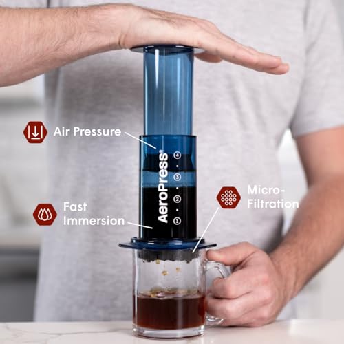 AeroPress Original XL Coffee Press – 3-in-1 Portable Coffee Maker for Camping & Travel C20139