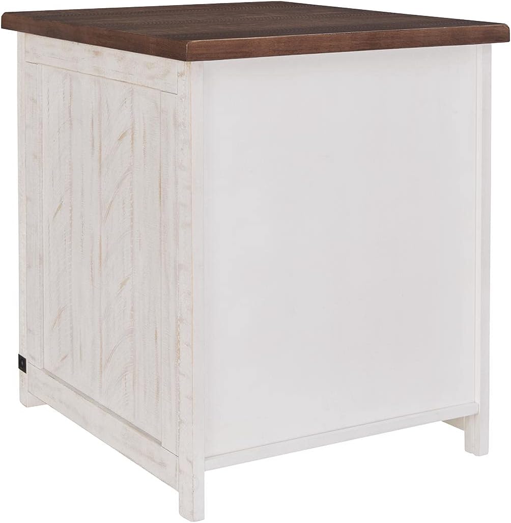 Signature Design by Ashley Wystfield Rectangular End Table, White/Brown B348185