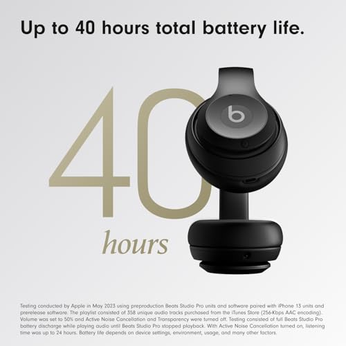 Beats Studio Pro Wireless Noise Cancelling Headphones, Black N96746