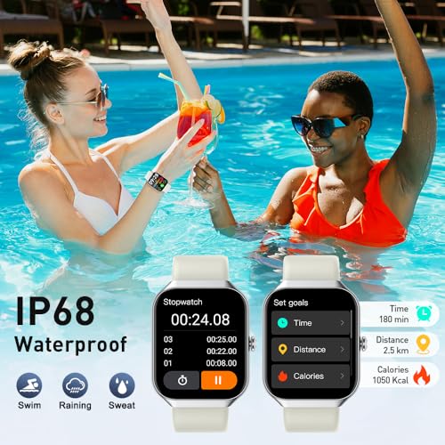 Smart Watch 1.96 HD Fitness Tracker with Heart Rate Monitor for Men Women X2198
