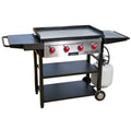 Camp Chef Flat Top 4-Burner Propane Grill and Griddle with Grill Cover