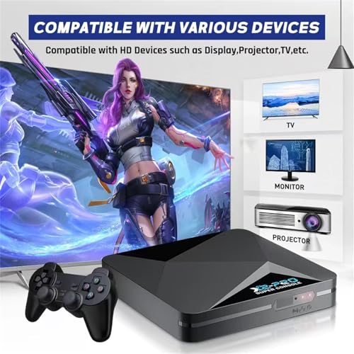 COVOZAMA Super Console X2 Pro Retro Video Game Console with 70,000+ Games, 4K HD J426489