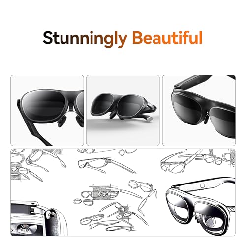 Rokid AR Joy Pack 2 Smart Glasses with Station, 360 Micro-OLED Display O922
