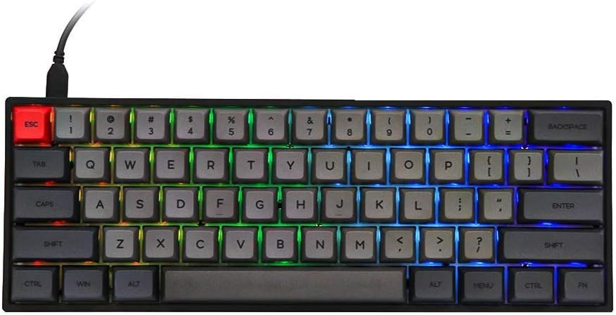 Epomaker SK61S 61 Keys Bluetooth 5.1 Hot Swappable Mechanical Keyboard with RGB Backlit F40138