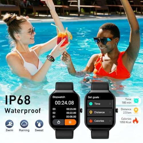 Smart Watch 1.96 HD Fitness Tracker with Heart Rate Monitor for Men Women X2198