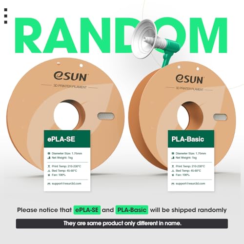 eSUN PLA Basic Filament 1.75mm 1KG Black 2Pack Y749548