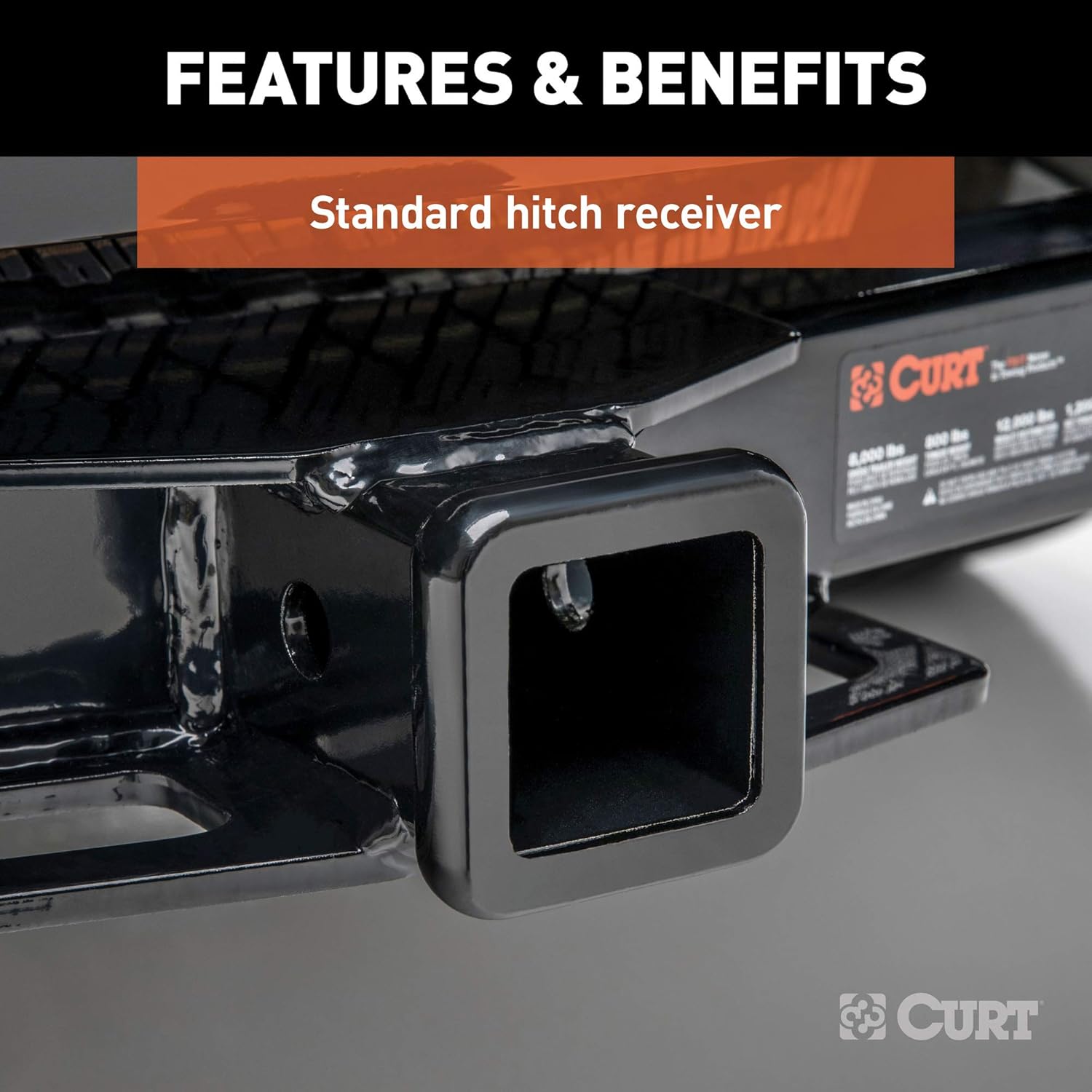 CURT 31302 2-Inch Front Receiver Hitch for Cadillac, Chevrolet, GMC Trucks & SUVs Z497