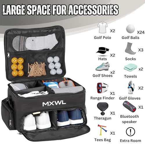 MXWL Heavy Duty Golf Trunk Organizer with Shoulder Strap L495630