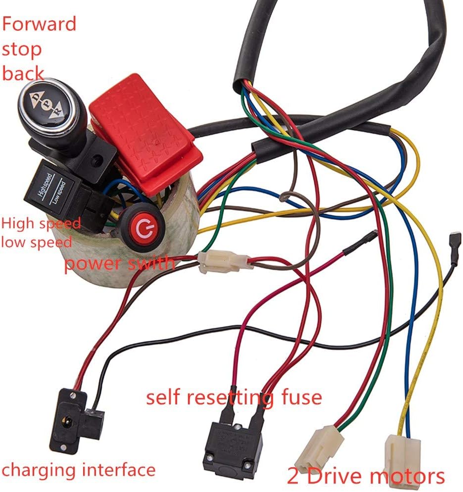 weelye Kids Ride On Car 12V DIY Modified Wires Remote Control Circuit Board Set M17789