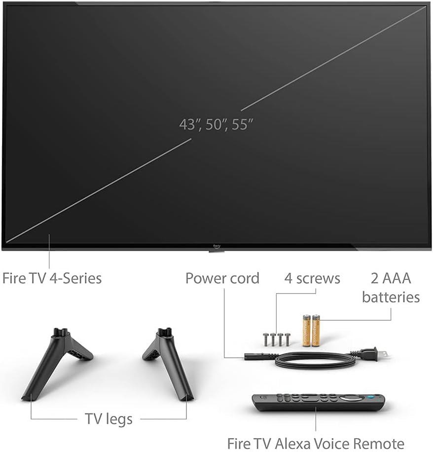 Amazon Fire TV 55 4-Series 4K UHD smart TV with Alexa Voice Remote O8600