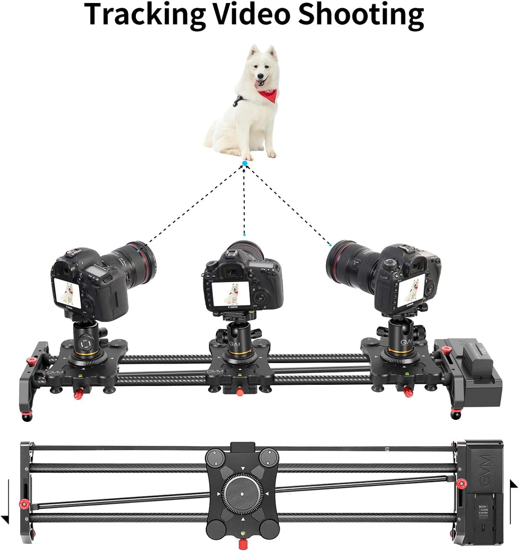 GVM Motorized Camera Slider 31" Carbon Fiber with APP Control H4446