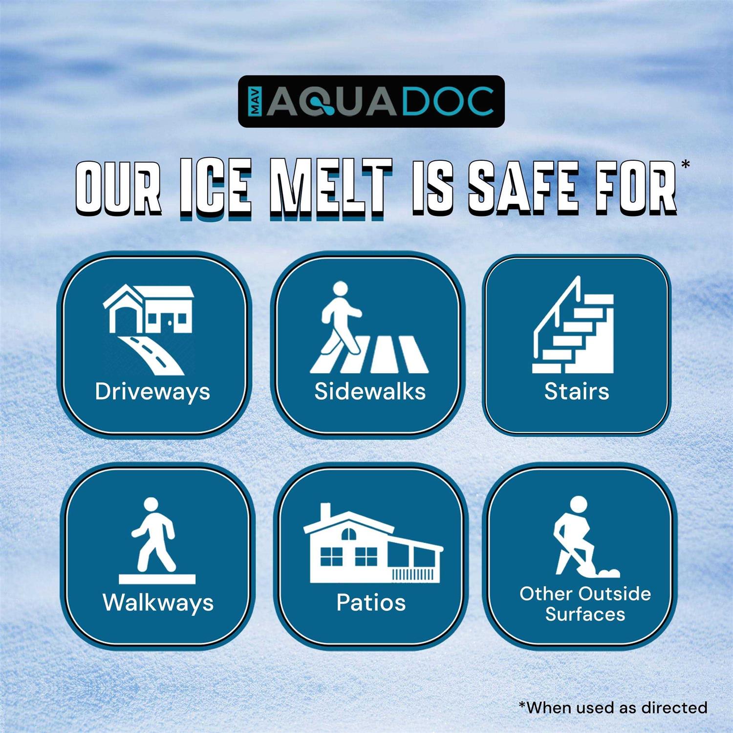 AquaDoc Ice Melt Safe for Concrete Snow Salt Z276