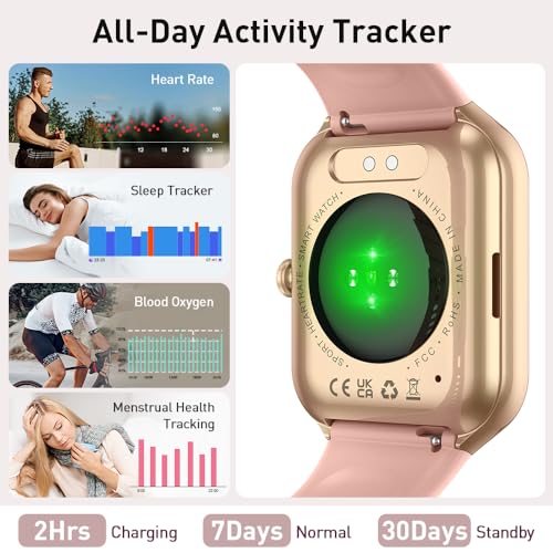 Smart Watch 1.96 HD Fitness Tracker with Heart Rate Monitor for Men Women X2198
