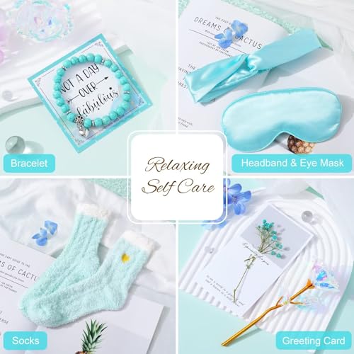 LUCOTIYA Self Care Gift Basket with Blanket for Women B366271