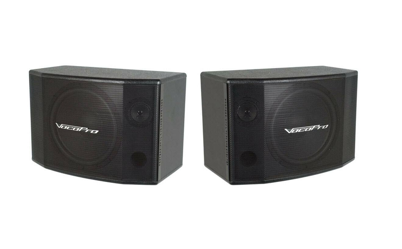 VocoPro SV-600 12x22 300W Power Professional Karaoke 2-Way Vocal Speakers - Pair