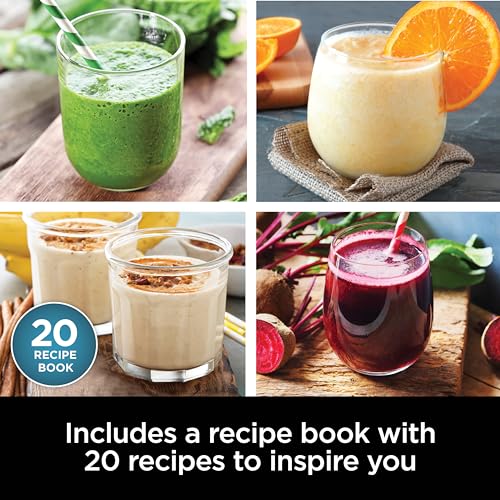 Ninja BN401 Nutri Pro Compact Personal Blender, 1100-Peak-Watts, with 2 To-Go Cups, Cloud Silver I18264
