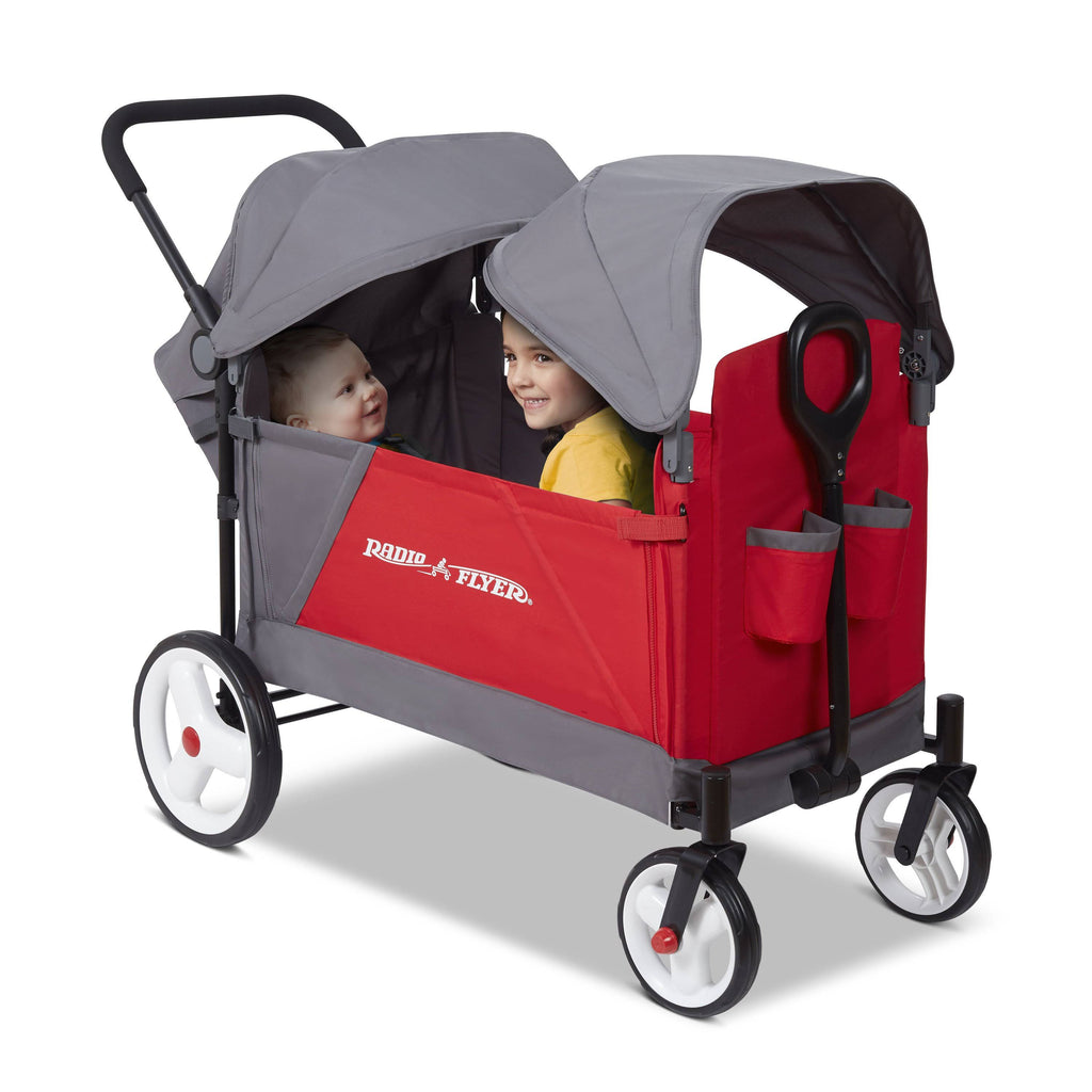 Radio Flyer Deluxe Family Canopy Wagon Red