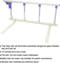 Bed Rail Safety Side Guard - Assist Handle Handicap Bed Railing - Folding Hospital Bedside for Elderly, Seniors, Adults