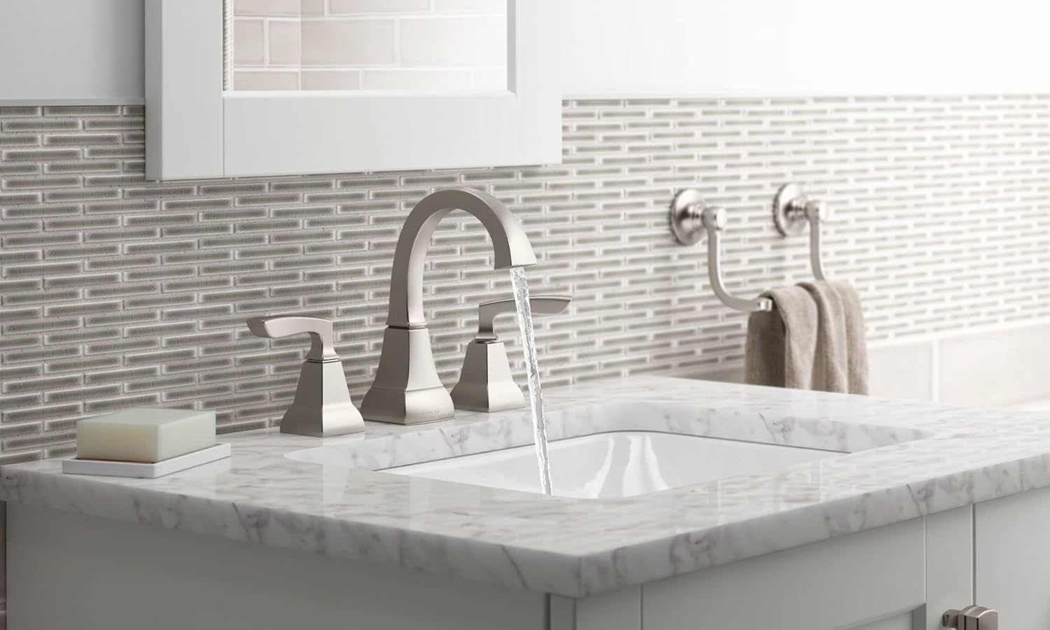 KOHLER K-20000-0 Caxton Under-Mount Bathroom Sink, White U8645