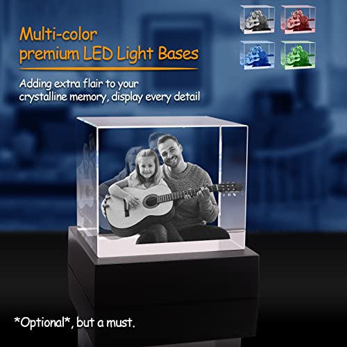 3D Crystal Photo Customized Picture Gift for Wife Mom Dad M953616