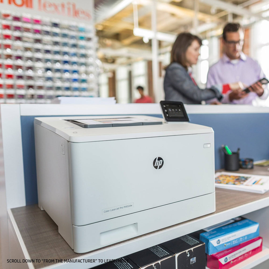 HP LaserJet Pro M452dw Wireless Color Laser Printer with Duplex Printing S57529