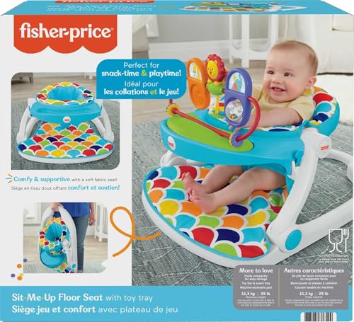 Fisher-Price Deluxe Sit-Me-Up Floor Seat with Removable Toys and Snack Tray T943601