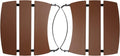 Dracarys Grill Side HDPE Shelves for Big Green Egg Parts Replacement Egg Mate BBQ Big Green Egg Accessories Fit Large (L) Big Green Egg Side Shelves - 3 Shelves Slats