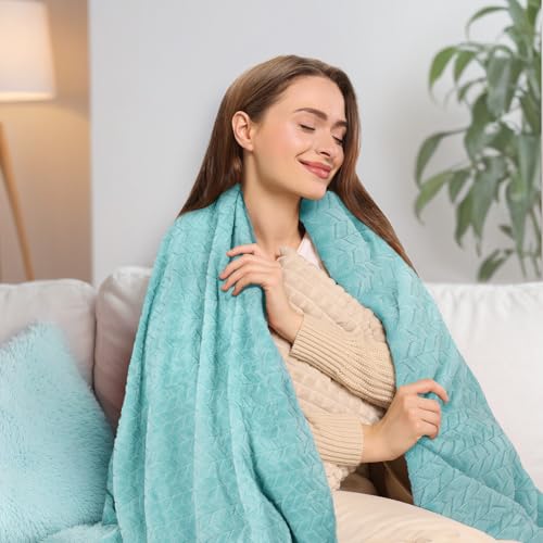 Relaxing Spa Gifts Care Package with Luxury Flannel Blanket and Light-Up Rose V553