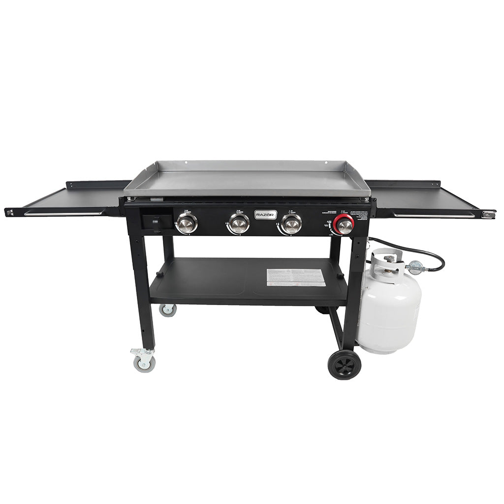 Razor 4-Burner Griddle with Folding Shelves T78041