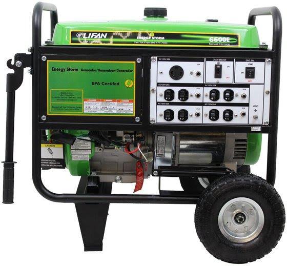 Lifan Power USA 6600W ES Generator ES6600E (CA), ES6600E-CA