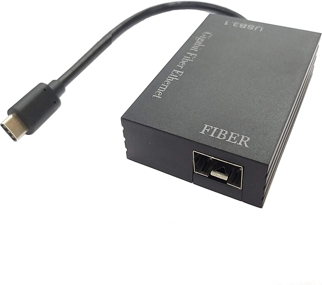 HINYSENO USB 3.0 to SFP Gigabit Fiber Ethernet Adapter 10/100/1000Mbps RJ-45 USB 3.0 Gigabit Ethernet Network Card