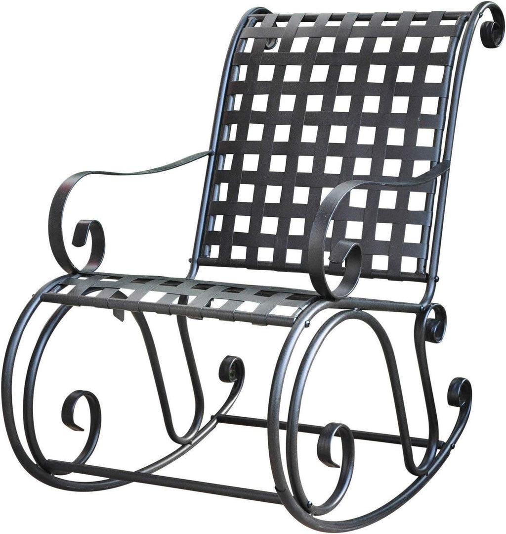 International Caravan Iron Outdoor Patio Rocker S808468