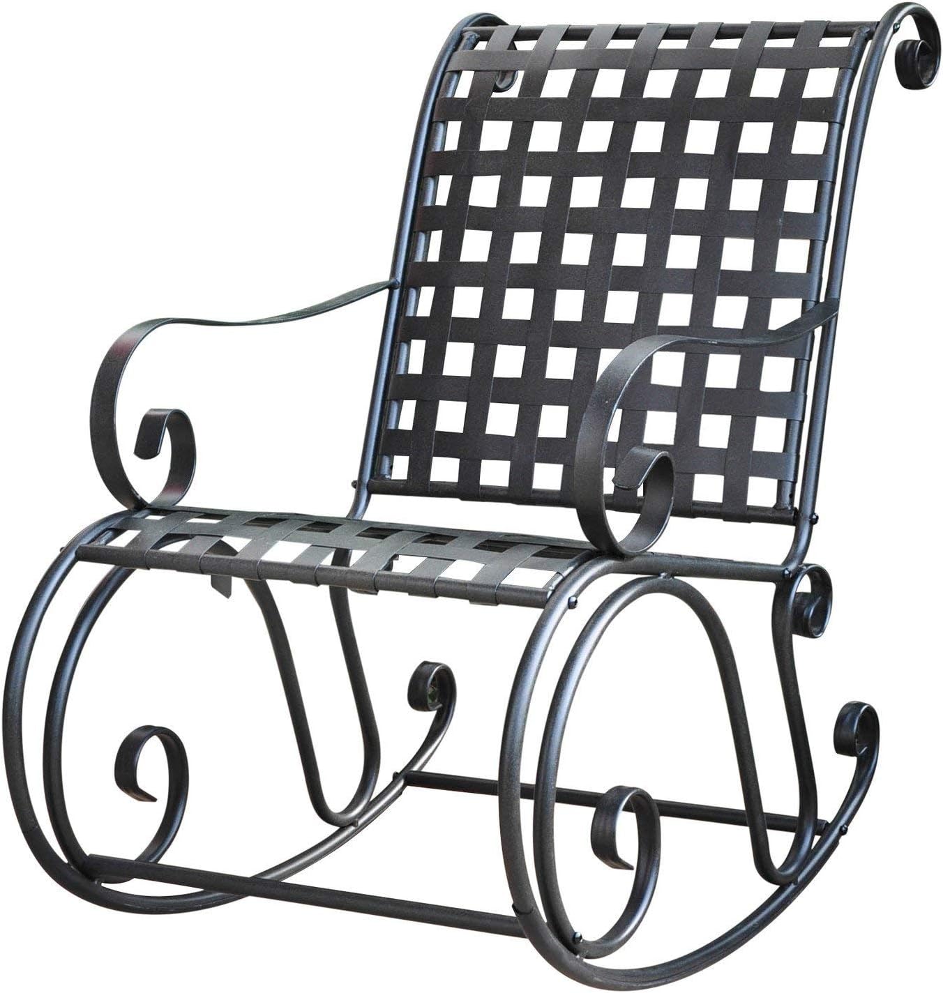 International Caravan Iron Outdoor Patio Rocker S808468