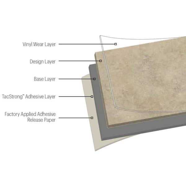 Armstrong Flooring Universal Black and White Peel and Stick Vinyl Tile Flooring G65560