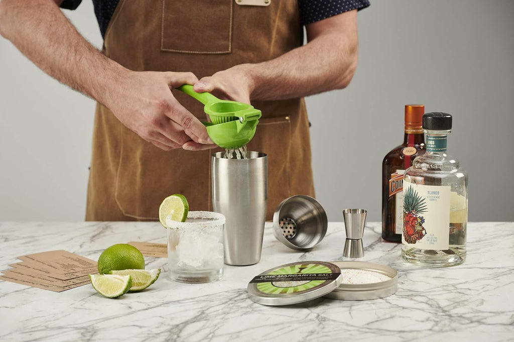 Margarita Cocktail Kit with Rocks Glasses, Shaker, Jigger & Citrus Squeezer C7008