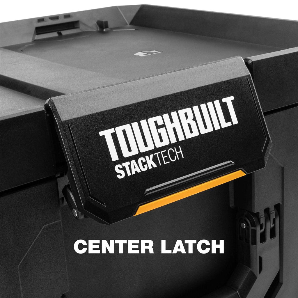 TOUGHBUILT STACKTECH Large 21-in Black Plastic Lockable Tool Box Y647