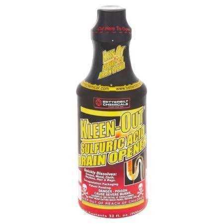 Betterbilt Chemicals Kleen-Out Sulfuric Acid Drain Opener
