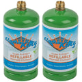 Flame King Refillable 1lb Empty Propane Cylinder Tank Reusable
