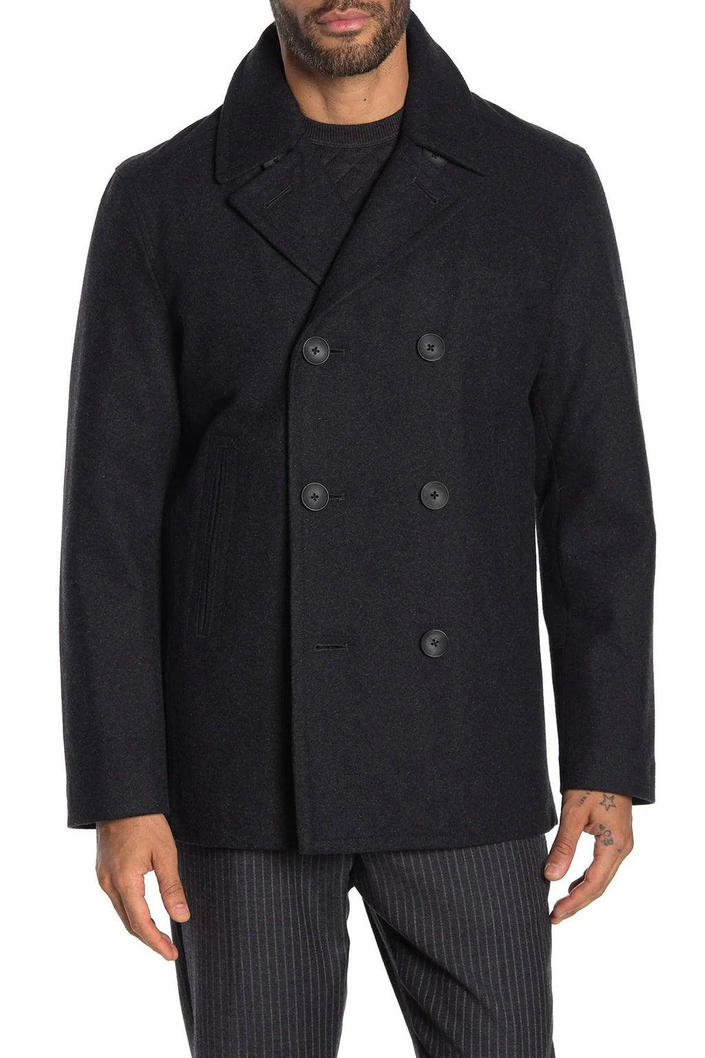 Nautica Wool Melton Peacoat H202