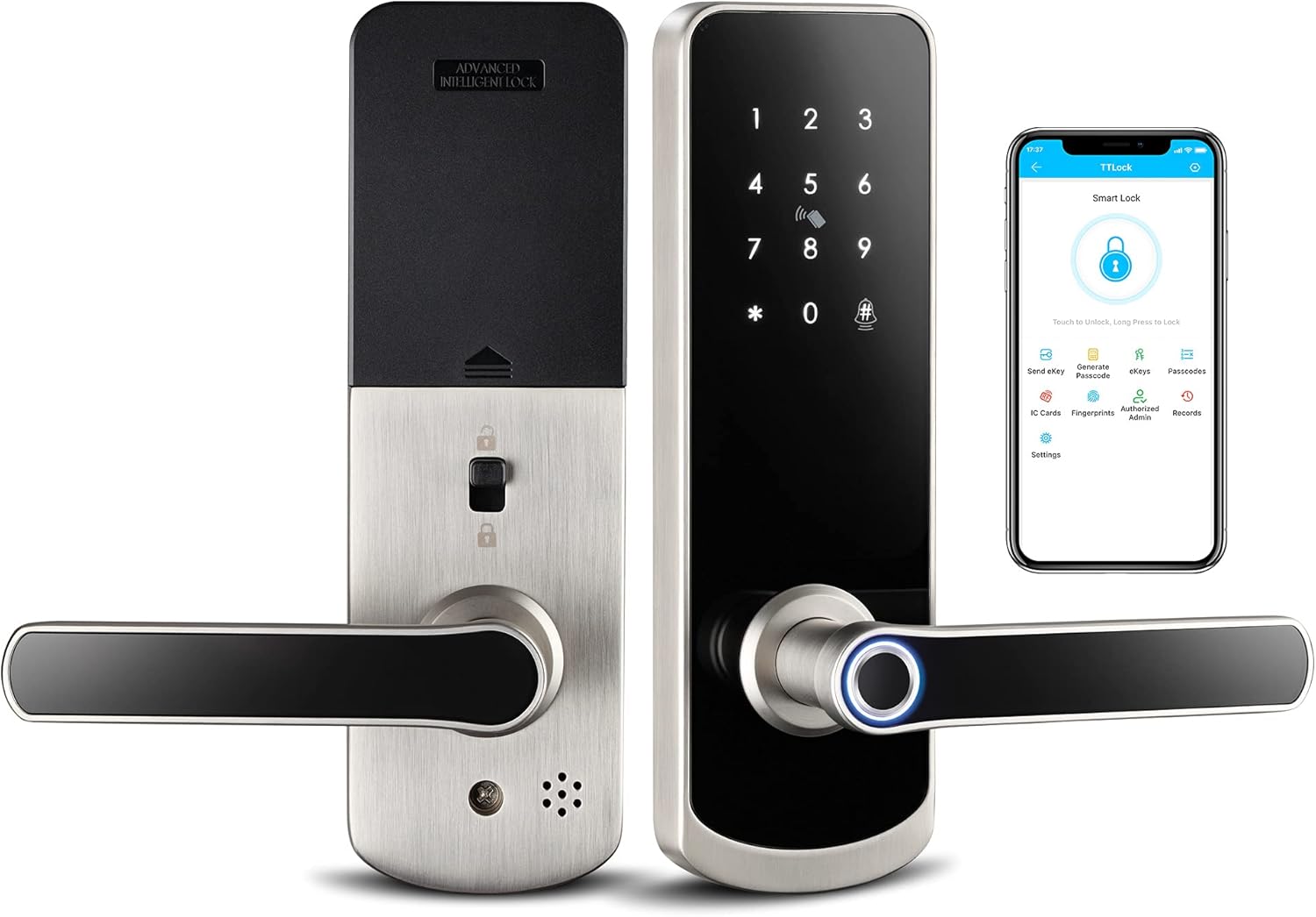 YRHAND NX1 Plus Smart Lock Front Door with Keypad and Fingerprint O447