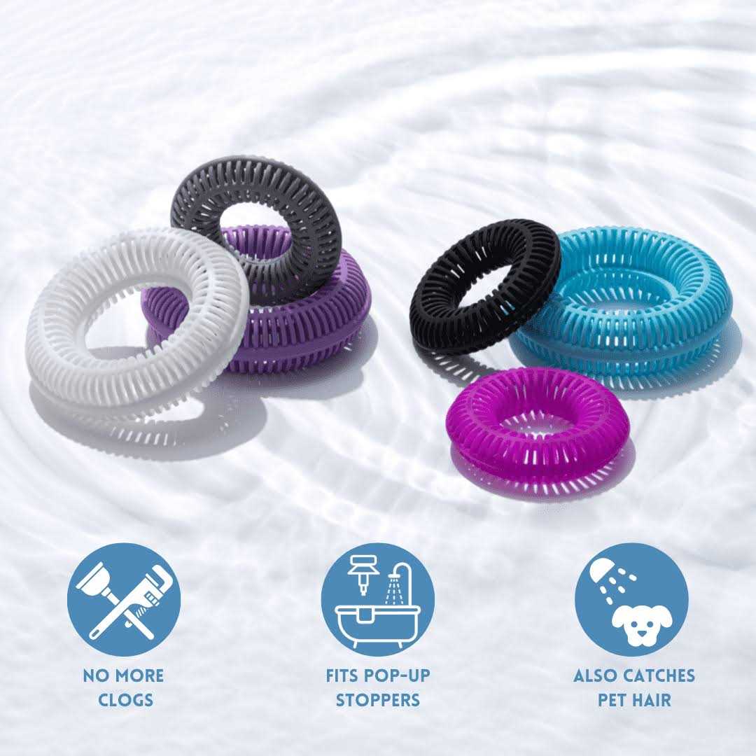 Tubring Tub Drain Protector Hair Catcher Strainer A452