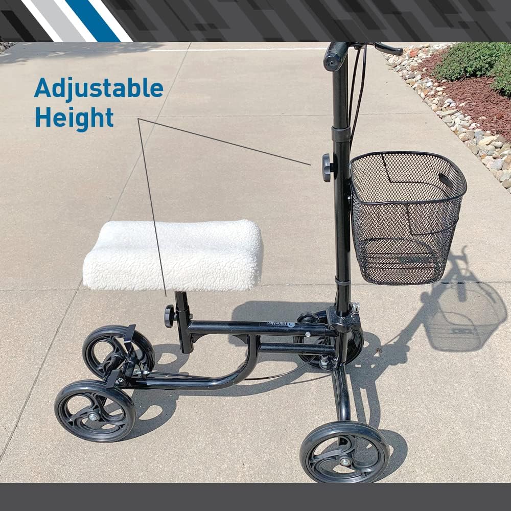 BodyMed Knee Walker – Lightweight Foldable Recovery Scooter for Adults T25520
