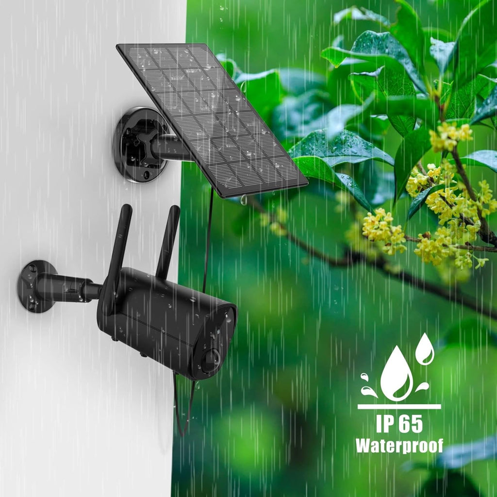 Solar Panel for Wireless Outdoor Security Camera, 5V Rechargeable, Continuous Power (No Camera) T639153