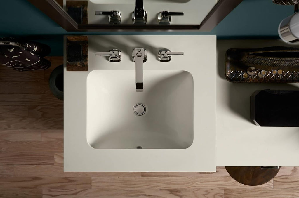 KOHLER K-20000-0 Caxton Under-Mount Bathroom Sink, White U8645